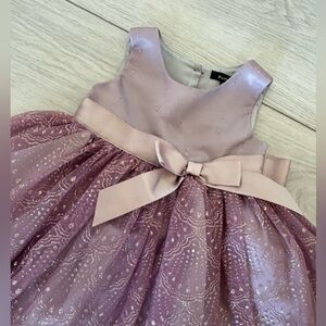 Zunie girl dress size 4 purple with glitter